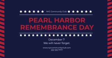 Free Remembrance Day Facebook Shared Image Template to Edit Online