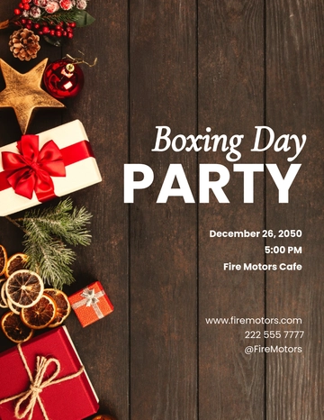 Free Boxing Day Event Flyer Template to Edit Online | Template.net