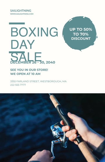 Free Boxing Day Poster Template to Edit Online