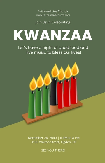 Free Kwanzaa Poster Template to Edit Online