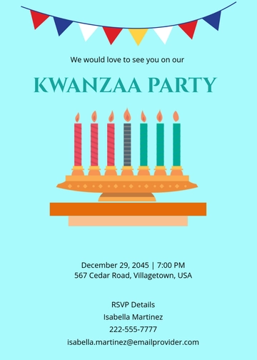 Free Kwanzaa Party Invitation Template to Edit Online Free Kwanzaa Party Invitation Template to Edit Online