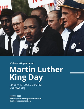 Free Martin Luther King Day Event Flyer Template to Edit Online | Template.net