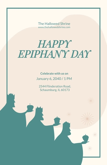 Free Epiphany Day Poster Template to Edit Online