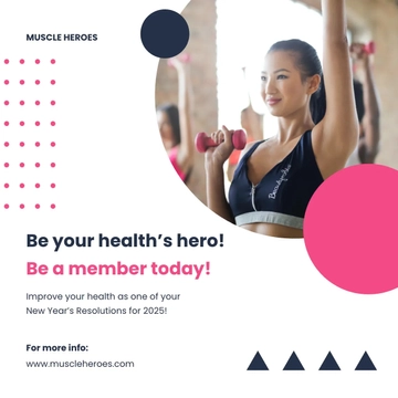 Free New Year Resolution Instagram Post Template to Edit Online