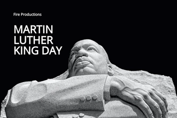 Free Martin Luther King Day Postcard Template to Edit Online