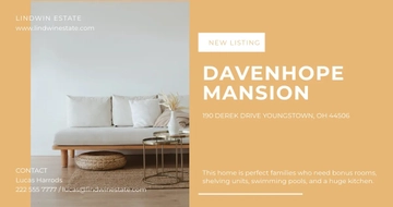 Free Sample Real Estate Facebook Post Template to Edit Online