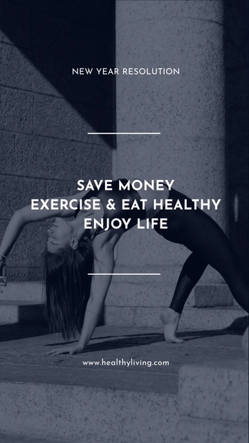 Free New Year Resolution Snapchat Geofilter Template to Edit Online