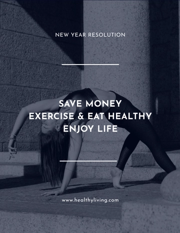 Free New Year Resolution Flyer Template to Edit Online
