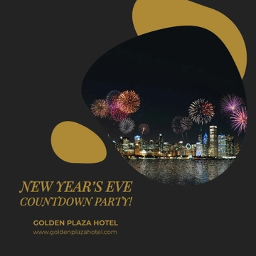 Free New Year Countdown Instagram Post Template to Edit Online