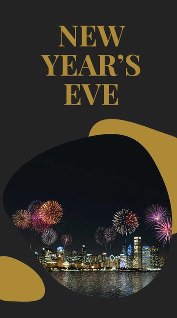 Free New Year Countdown Instagram Story Template to Edit Online
