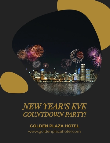 Free New Year Countdown Flyer Template to Edit Online