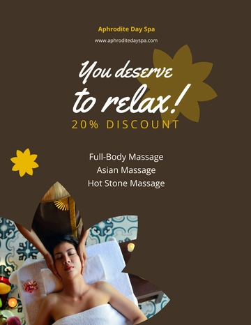 Free Spa Discount Flyer Template to Edit Online