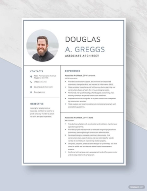 Associate Architect Resume