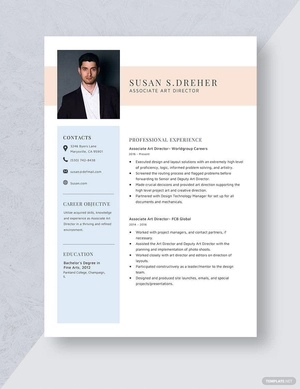 Associate Art Director Resume