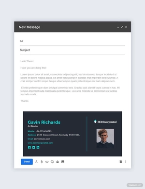Art Director Email Signature Template