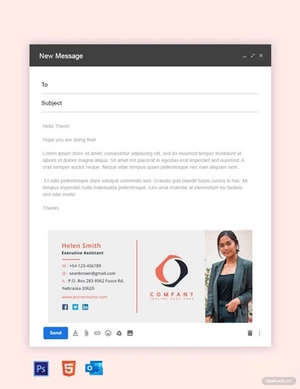 Company Assistant Email Signature Template