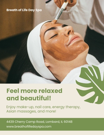 Free Editable Beauty Spa Flyer Template to Edit Online