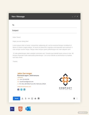 Real Estate Agent Email Signature Template