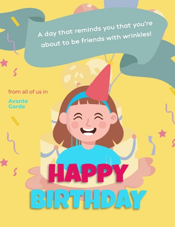 Free Funny Birthday Flyer Template to Edit Online