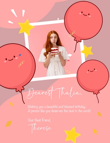 Free Birthday Wishes Flyer Template to Edit Online