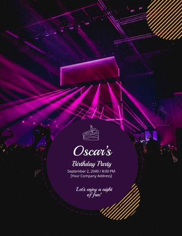 Free Editable Birthday Club Party Flyer Template to Edit Online