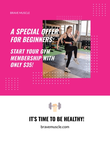 Free Fitness Promotion Flyer Template to Edit Online