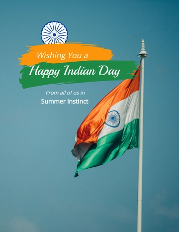 Free Happy Indian Republic Day Flyer Template to Edit Online