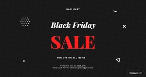 Black Friday Sale Facebook Post Template