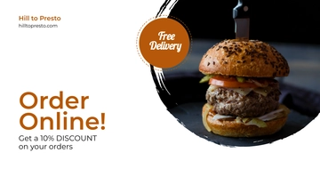 Free Food Business Marketing Facebook Post Template to Edit Online