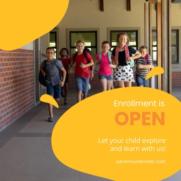 Free School Marketing Instagram Post Template to Edit Online