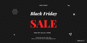 Black Friday Sale Twitter Post Template