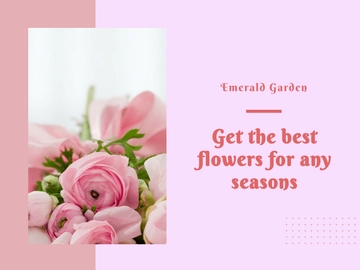 Free Flower Shop Facebook Cover Template to Edit Online