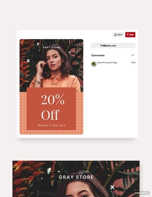 Creative Holiday Sale Pinterest Pin Template