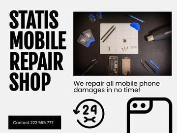 Free Mobile Repair Shop Facebook Cover Template to Edit Online