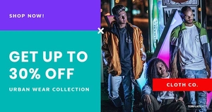 Holiday Off Sale Facebook Post Template