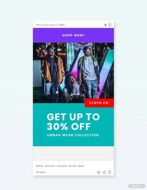 Holiday Off Sale Tumblr Post Template