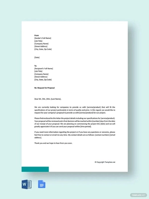 Proposal Request Letter