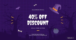 Simple Holiday Sale facebook Post Template