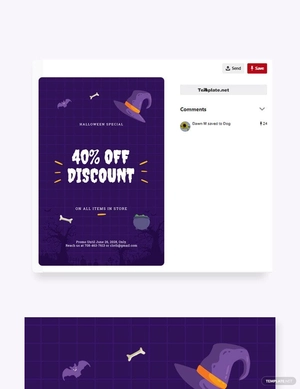 Simple Holiday Sale Pinterest Pin Template