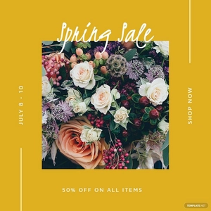 Spring Sale Instagram Post Template