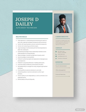Auto Body Technician Resume