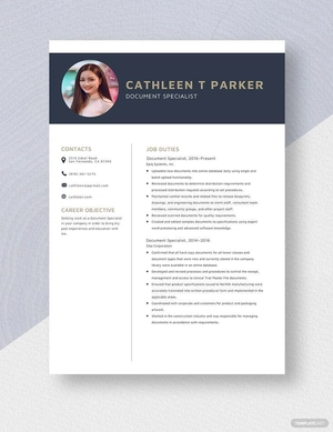 Document Specialist Resume
