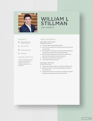 Dog Handler Resume