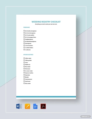 Registry Checklist Template