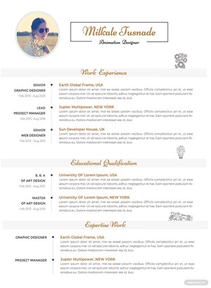 2 Apple Pages Resume