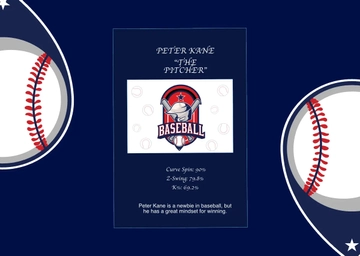 Free Baseball Game Card Template to Edit Online
