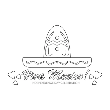 Free Happy Mexican Independence Day Celebration Drawing Template to Edit Online
