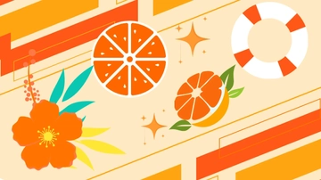 Free Orange Summer Background Template to Edit Online