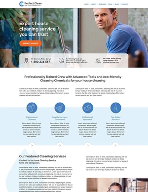 Cleaning Service WordPress Theme/Template