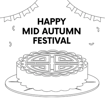 Free Happy Mid-Autumn Festival Drawing Template to Edit Online
